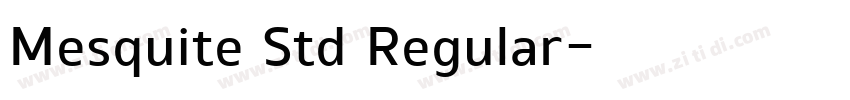 Mesquite Std Regular字体转换